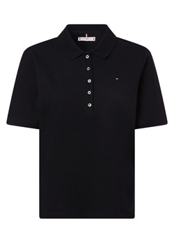 Tommy Hilfiger Damska koszulka polo Kobiety Bawełna granatowy jednolity ze sklepu vangraaf w kategorii Bluzki damskie - zdjęcie 152700015