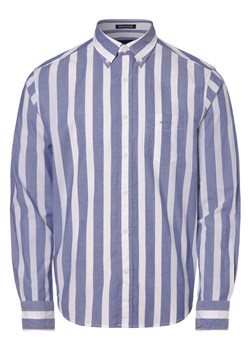 Gant Koszula męska Mężczyźni Regular Fit Bawełna niebieski w paski button down ze sklepu vangraaf w kategorii Koszule męskie - zdjęcie 152700209