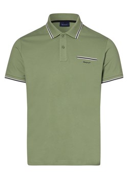 Gant Męska koszulka polo Mężczyźni Bawełna trzcinowy jednolity ze sklepu vangraaf w kategorii T-shirty męskie - zdjęcie 152700238