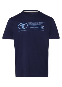 Tom Tailor T-shirt męski Mężczyźni Bawełna niebieski nadruk ze sklepu vangraaf w kategorii T-shirty męskie - zdjęcie 152700388