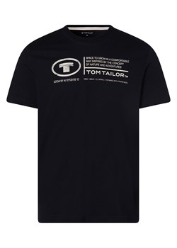 Tom Tailor T-shirt męski Mężczyźni Bawełna granatowy nadruk ze sklepu vangraaf w kategorii T-shirty męskie - zdjęcie 152700389