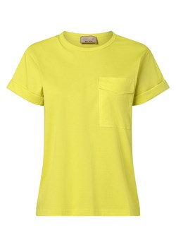 MOS MOSH T-shirt damski Kobiety Bawełna cytrynowy jednolity ze sklepu vangraaf w kategorii Bluzki damskie - zdjęcie 152700998