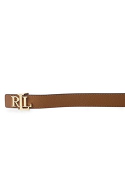 Lauren Ralph Lauren Damski dwustronny pasek skórzany Kobiety skóra brązowy jednolity ze sklepu vangraaf w kategorii Paski damskie - zdjęcie 152702256