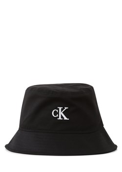 Calvin Klein Jeans Męski bucket hat Mężczyźni Bawełna czarny jednolity ze sklepu vangraaf w kategorii Kapelusze męskie - zdjęcie 152702798