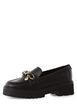 Tommy Hilfiger Skórzane loafersy  Kobiety skóra czarny jednolity ze sklepu vangraaf w kategorii Półbuty damskie - zdjęcie 152702845