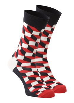 Happy Socks skarpety z drobnej dzianiny Kobiety,Mężczyźni Bawełna granatowy wzorzysty ze sklepu vangraaf w kategorii Skarpetki damskie - zdjęcie 152703138