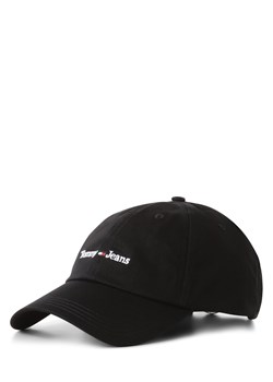 Tommy Jeans Damska czapka z daszkiem Kobiety Bawełna czarny jednolity ze sklepu vangraaf w kategorii Czapki z daszkiem damskie - zdjęcie 152703285