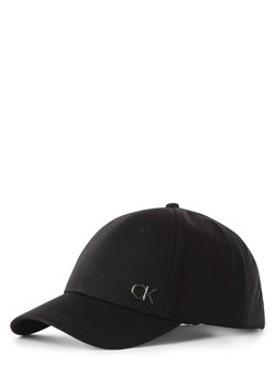 Calvin Klein Męska czapka z daszkiem Mężczyźni Bawełna czarny jednolity ze sklepu vangraaf w kategorii Czapki z daszkiem męskie - zdjęcie 152703316