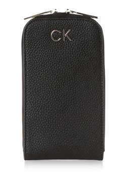Calvin Klein Damska saszetka na telefon komórkowy Kobiety Sztuczna skóra czarny jednolity ze sklepu vangraaf w kategorii Saszetki - zdjęcie 152703348