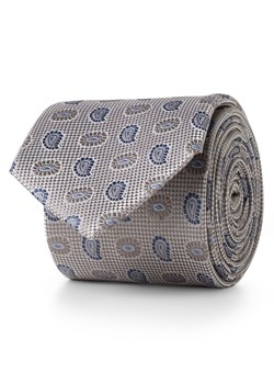 Andrew James New York Krawat jedwabny męski Mężczyźni Jedwab taupe wzorzysty ze sklepu vangraaf w kategorii Krawaty - zdjęcie 152703857