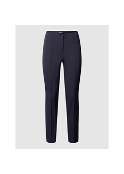Spodnie z dodatkiem streczu i zakładkami w pasie model ‘ROS’ ze sklepu Peek&Cloppenburg  w kategorii Spodnie damskie - zdjęcie 152708579