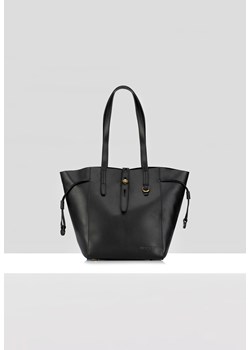 Skórzana czarna shopperka z regulacją ze sklepu Molton w kategorii Torby Shopper bag - zdjęcie 152917076