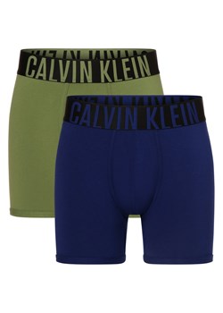 Calvin Klein Obcisłe bokserki pakowane po 2 szt. Mężczyźni Bawełna indygo jednolity ze sklepu vangraaf w kategorii Majtki męskie - zdjęcie 152937756