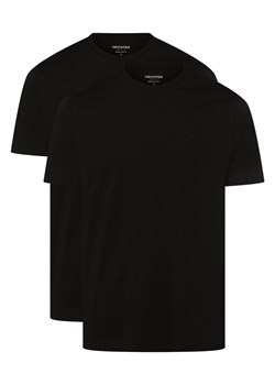 Daniel Hechter T-shirty pakowane po 2 szt. Mężczyźni Bawełna czarny jednolity ze sklepu vangraaf w kategorii T-shirty męskie - zdjęcie 152937795