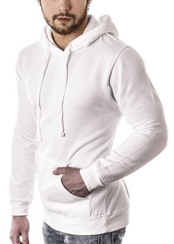 Męska modna bluza sg1- biała ze sklepu Risardi w kategorii Bluzy męskie - zdjęcie 152937926