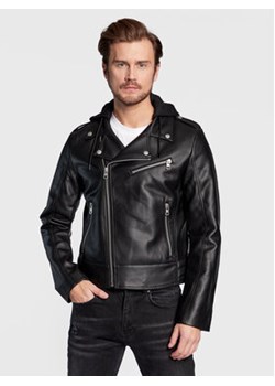 Calvin Klein Jeans Kurtka z imitacji skóry J30J322301 Czarny Regular Fit ze sklepu MODIVO w kategorii Kurtki męskie - zdjęcie 152944929