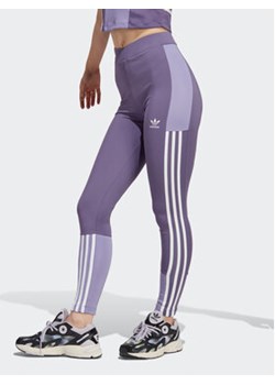 adidas Legginsy Leggings IC2384 Fioletowy ze sklepu MODIVO w kategorii Spodnie damskie - zdjęcie 152947455