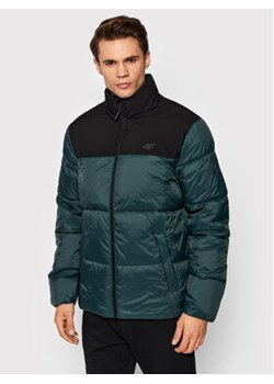 4F Kurtka puchowa H4Z21-KUMP009 Zielony Regular Fit ze sklepu MODIVO w kategorii Kurtki męskie - zdjęcie 152985537