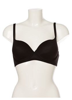 Triumph Damski biustonosz z fiszbinami Kobiety Sztuczne włókno czarny jednolity ze sklepu vangraaf w kategorii Biustonosze - zdjęcie 152991535