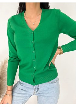 Zielony Rozpinany Sweterek ze sklepu ModnaKiecka.pl w kategorii Swetry damskie - zdjęcie 152992949