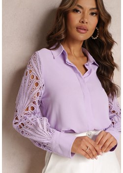 Fioletowa Koszula Apostoros ze sklepu Renee odzież w kategorii Koszule damskie - zdjęcie 152994266