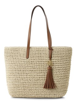 Lauren Ralph Lauren Damska torba shopper Kobiety beżowy jednolity ze sklepu vangraaf w kategorii Torby Shopper bag - zdjęcie 153029187