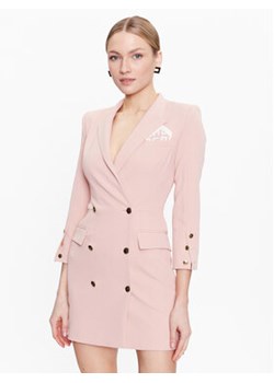 Elisabetta Franchi Sukienka koktajlowa AB-340-31E2-V590 Beżowy Slim Fit ze sklepu MODIVO w kategorii Sukienki - zdjęcie 153038349