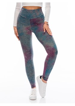 Spodnie damskie legginsy 216PLR - jasnoniebieskie ze sklepu Edoti w kategorii Spodnie damskie - zdjęcie 153047868