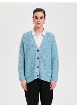 Karen by Simonsen Kardigan Elanni 10104007 Niebieski Relaxed Fit ze sklepu MODIVO w kategorii Swetry damskie - zdjęcie 153048025