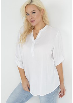 Biała Bluzka z Wiskozy Artanassa ze sklepu Born2be Odzież w kategorii Bluzki damskie - zdjęcie 153053056