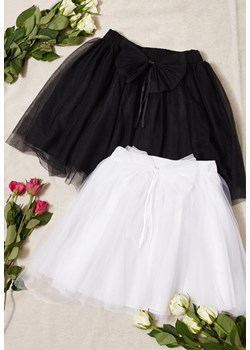 Czarna Spódnica Mini Tiulowa z Gumką w Pasie i Kokardką Tallula ze sklepu Born2be Odzież w kategorii Spódnice dziewczęce - zdjęcie 153053107