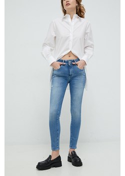Guess jeansy damskie medium waist ze sklepu ANSWEAR.com w kategorii Jeansy damskie - zdjęcie 153057677