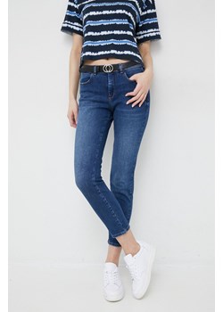 Sisley jeansy Ibiza damskie high waist ze sklepu ANSWEAR.com w kategorii Jeansy damskie - zdjęcie 153058145