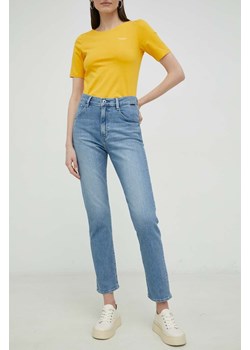 G-Star Raw jeansy damskie high waist ze sklepu ANSWEAR.com w kategorii Jeansy damskie - zdjęcie 153058359