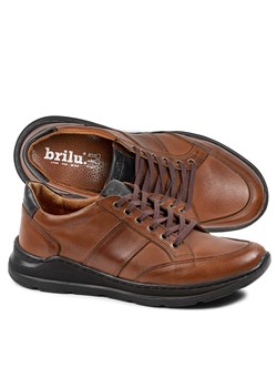 BRILU sneakersy Brayden brązowe ze sklepu brilu.pl w kategorii Półbuty męskie - zdjęcie 153061427