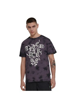 Cropp - T-shirt z nadrukami efektem tie-dye - brązowy ze sklepu Cropp w kategorii T-shirty męskie - zdjęcie 153088617