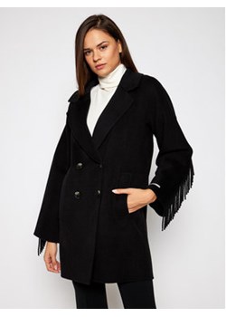 Marella Płaszcz wełniany Colour 30860106 Czarny Regular Fit ze sklepu MODIVO w kategorii Płaszcze damskie - zdjęcie 153121357