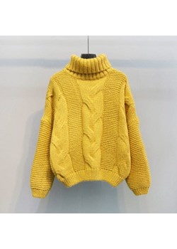 Wełniany Sweter Z Golfem ze sklepu ParinePL w kategorii Swetry damskie - zdjęcie 153124708