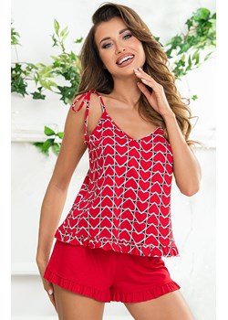 Bawełniana piżama Love 1/2, Kolor czerwony, Rozmiar L, Donna ze sklepu Intymna w kategorii Piżamy damskie - zdjęcie 153131215