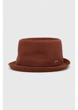 Kangol kapelusz kolor brązowy ze sklepu ANSWEAR.com w kategorii Kapelusze męskie - zdjęcie 153135438