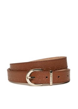 Pasek Damski Calvin Klein - Ck Must Rnd Belt 25Mm Embossed K60K610385 Cognac HJJ ze sklepu eobuwie.pl w kategorii Paski damskie - zdjęcie 153163979