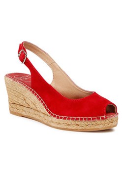 Toni Pons Espadryle Calpe Czerwony ze sklepu MODIVO w kategorii Espadryle damskie - zdjęcie 153176607
