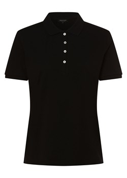 Marie Lund Damska koszulka polo Kobiety Bawełna czarny jednolity ze sklepu vangraaf w kategorii Bluzki damskie - zdjęcie 153187847