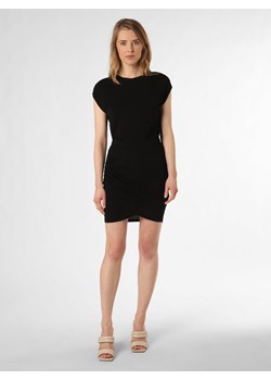 Armani Exchange Sukienka damska Kobiety wiskoza czarny jednolity ze sklepu vangraaf w kategorii Sukienki - zdjęcie 153189847