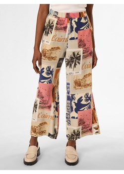 Max Mara Weekend Jedwabne spodnie Kobiety piaskowy wzorzysty ze sklepu vangraaf w kategorii Spodnie damskie - zdjęcie 153189849