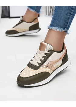 Zielono- beżowe sportowe buty damskie Fiffvi - Obuwie ze sklepu royalfashion.pl w kategorii Buty sportowe damskie - zdjęcie 153190718