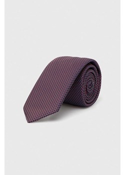BOSS krawat wełniany kolor czerwony ze sklepu ANSWEAR.com w kategorii Krawaty - zdjęcie 153194017