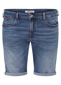Tommy Jeans Męskie spodenki jeansowe Mężczyźni Bawełna medium stone jednolity ze sklepu vangraaf w kategorii Spodenki męskie - zdjęcie 153200979