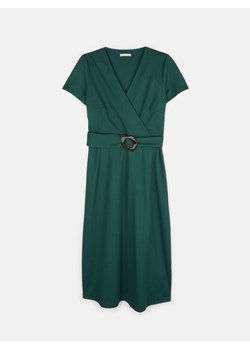 GATE Elastyczna sukienka midi w jednolitym kolorze 34 ze sklepu gateshop w kategorii Sukienki - zdjęcie 153205729