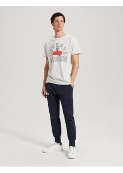 Koszulka LA CAMPUS 03 Biały Melanż S ze sklepu Diverse w kategorii T-shirty męskie - zdjęcie 153222138